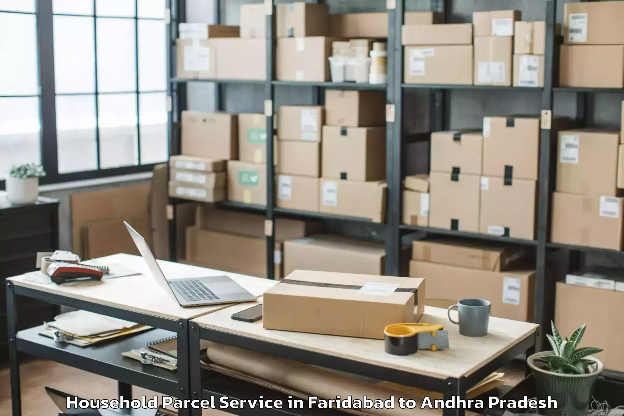 Book Faridabad to Ongole Household Parcel Online